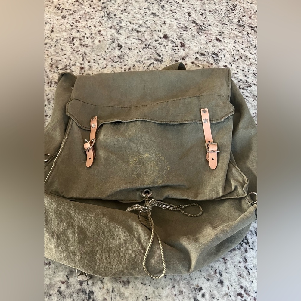 YUCCA PACK WFS - Vtg Boy
Scouts Olive Green OG Ruck Sack
Day Bag Backpack